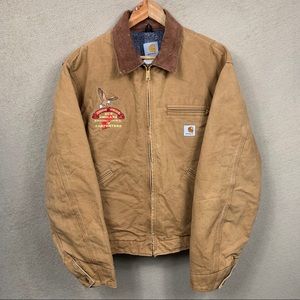 Vintage 90’s Carhartt Detroit Jacket Lined Tan